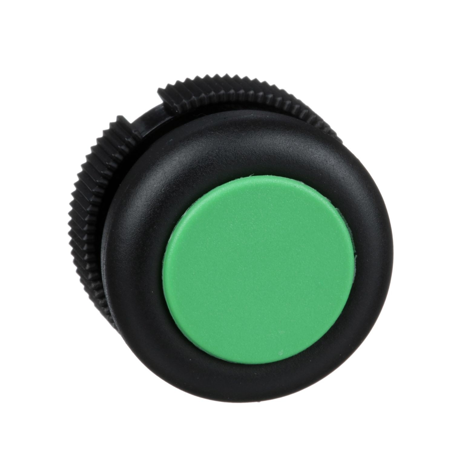 XACA9413 Head for push button, Harmony XAC, plastic, green, booted, spring return