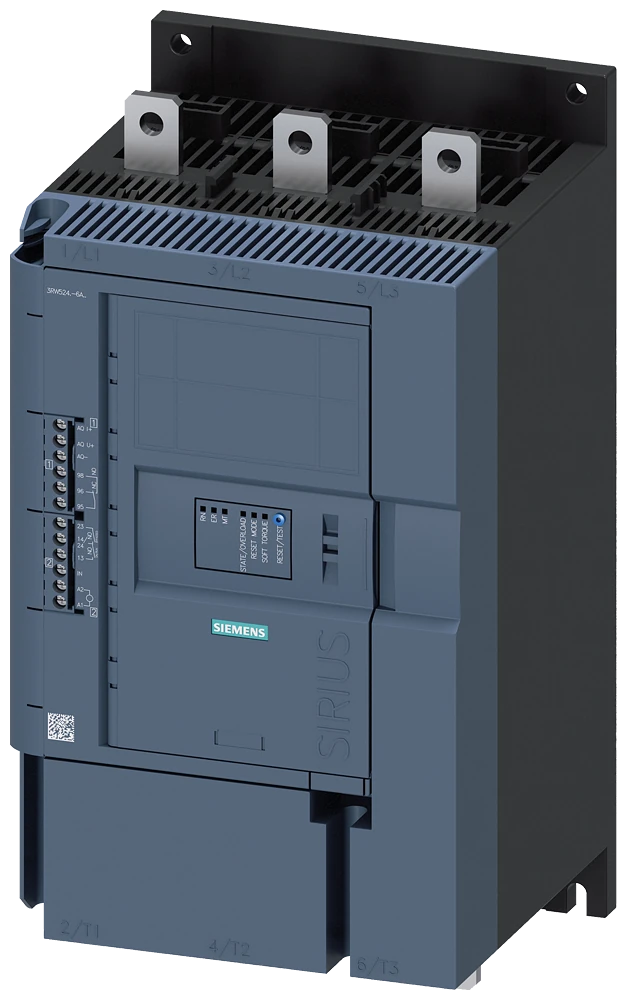 3RW5243-6AC14 Siemens Démarreur progressif SIRIUS 200-480 V 210 A, 110-250 V CA Bornes à vis Sortie analogique