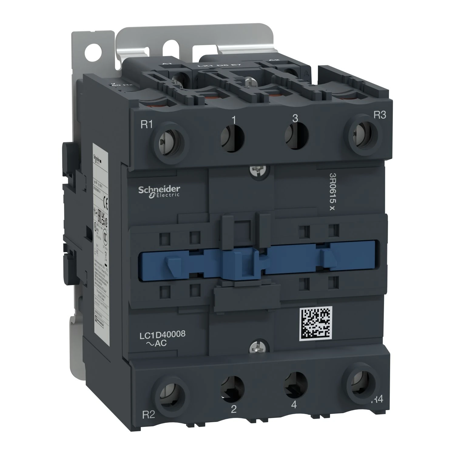 LC1D40008P7 TeSys D contactor - 4P(2 NO + 2 NC) - AC-1 <= 440 V 60 A 230 V AC 50/60 Hz coil