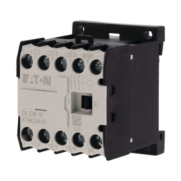 021417 DILEM-10(24V50/60HZ) - Contactor, 24 V 50/60 Hz, 3 pole, 380 V 400 V, 4 kW, Contacts N/O = Normally open= 1 N/O, Screw terminals, AC operation