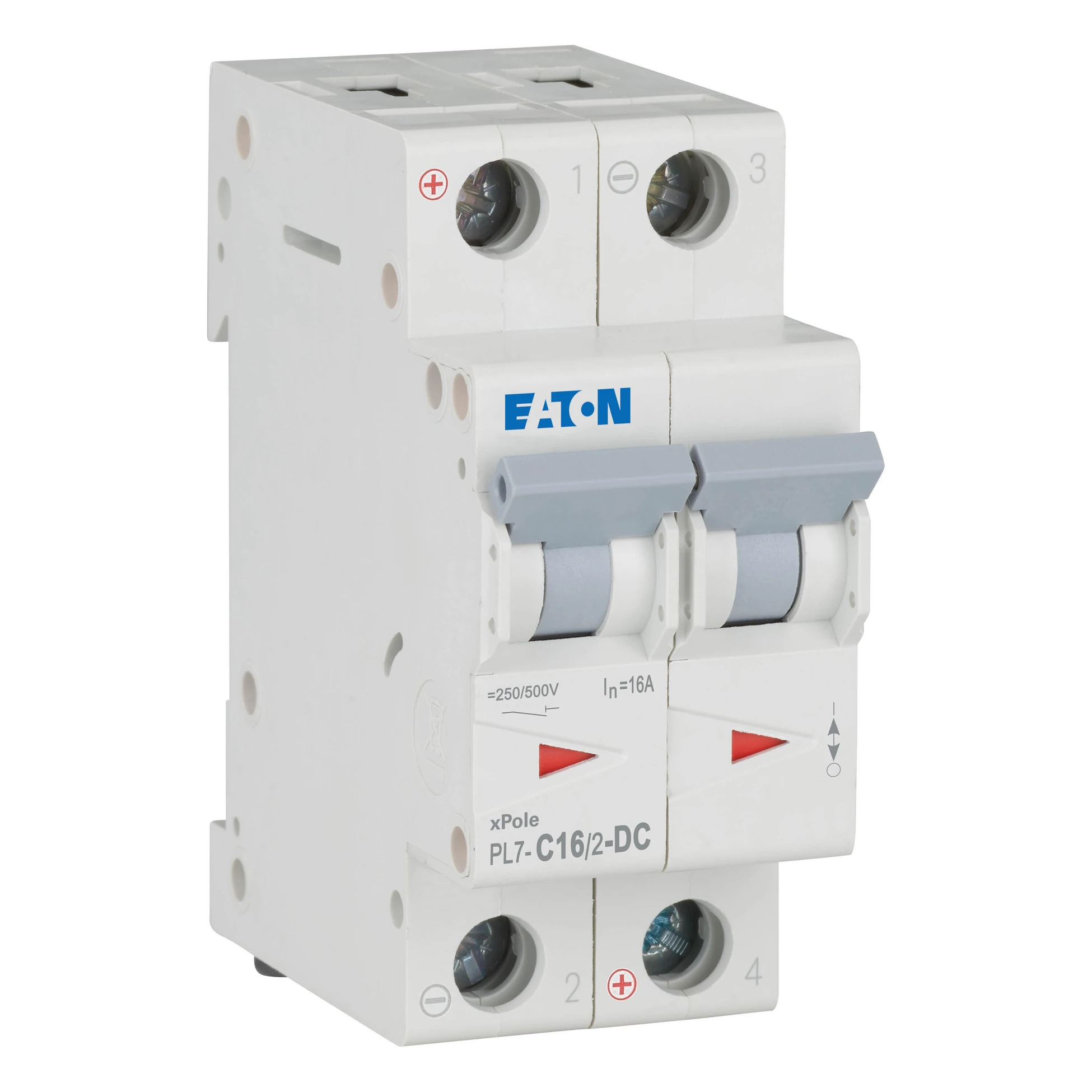 264902 PL7-C16/2-DC - Disjoncteur miniature (MCB), 16 A, 2p, caractéristique : C, DC