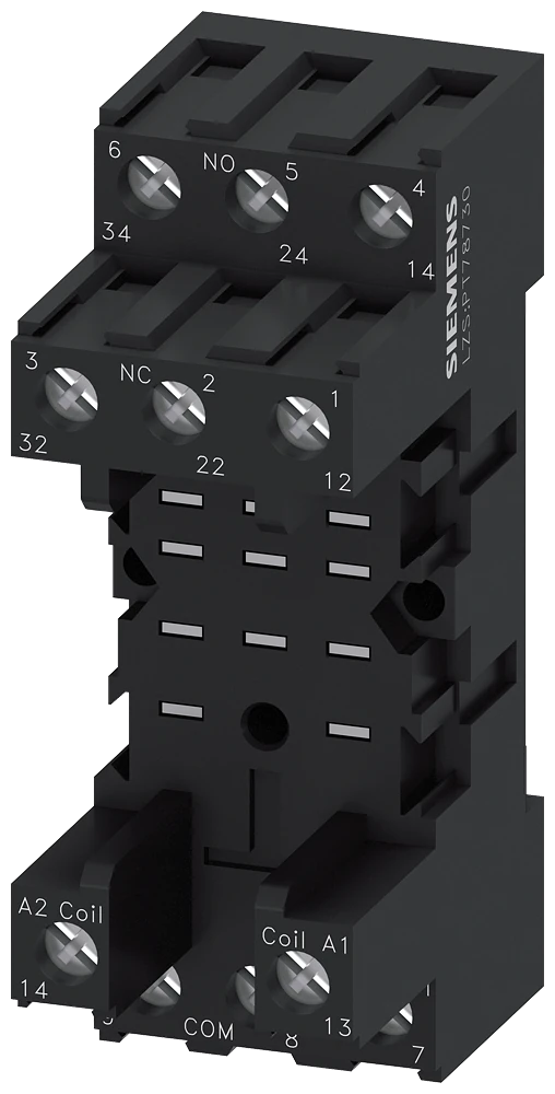 LZS:PT78730 Plug-in socket for PT relay 3 changeover contacts screw terminal
