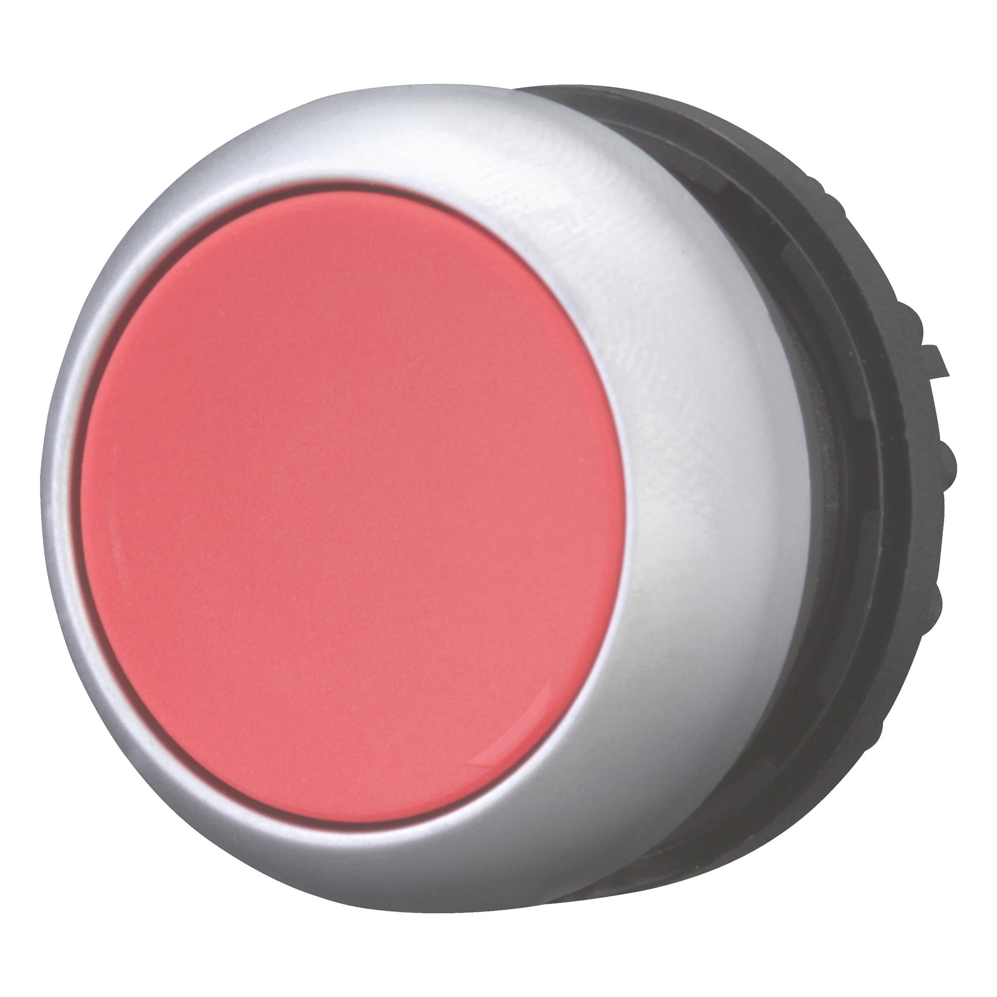 216594 EATON M22-D-R - Pushbutton, RMQ-Titan, Flat, momentary, red, Blank, Bezel: titanium