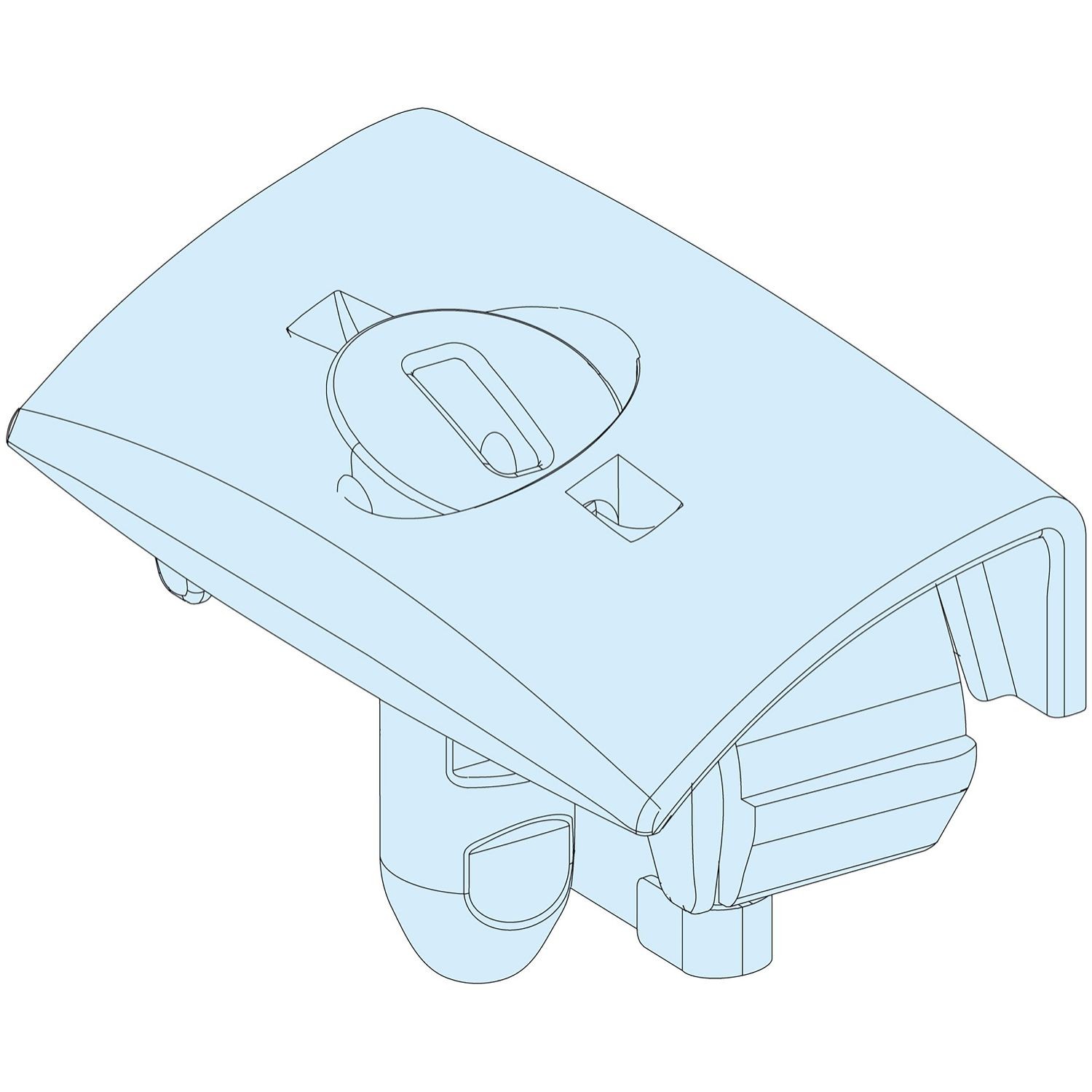 Schneider Electric 01094 1/4 T LOCKING FRONT PLATE(2by10)