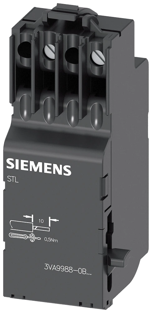 3VA9988-0BL33 Siemens shunt trip left 208-277 V AC 50/60 Hz 220-250 V DC accessory for: 3VA1; 3VA20-26