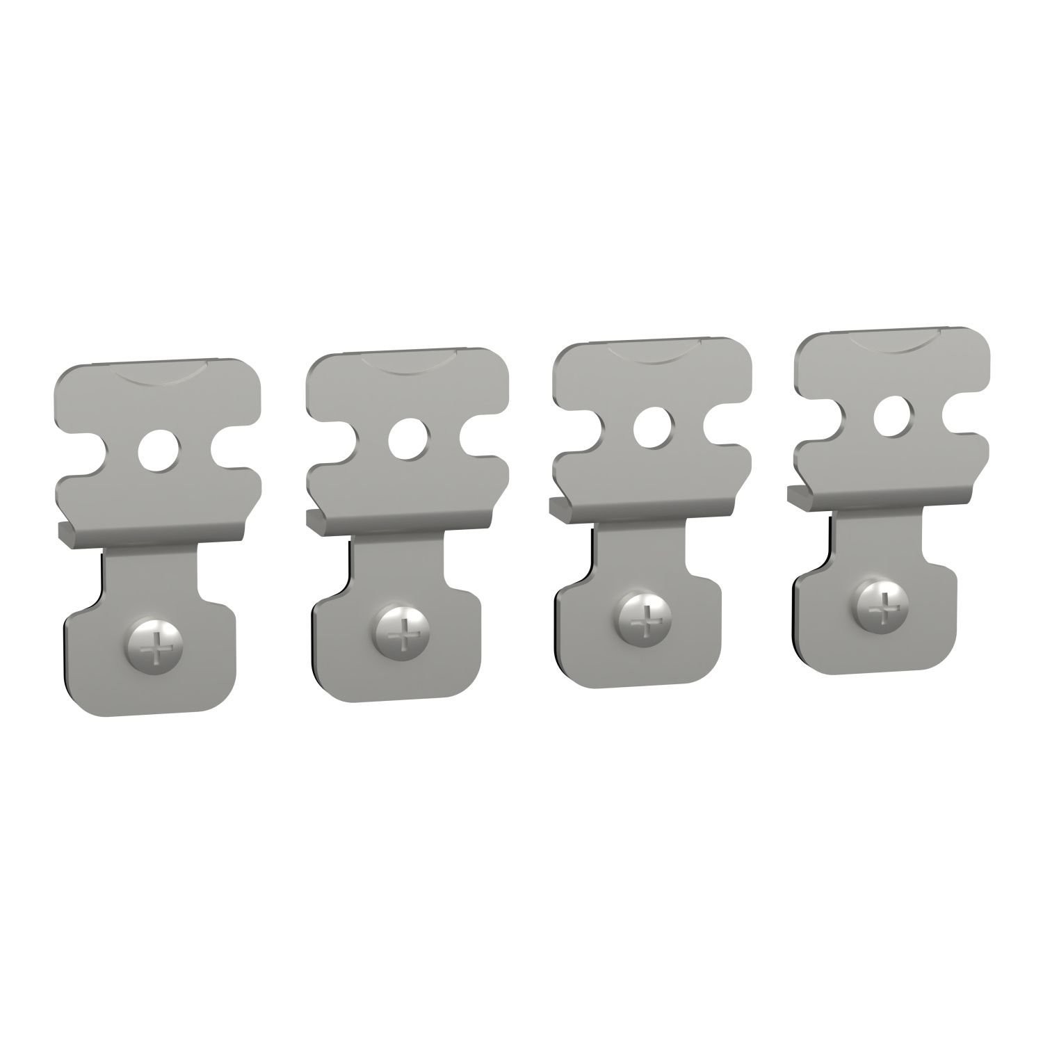 NSYAEFPFSC Set of 4 wall fixing lugs, made of steel. For PanelSeT S3D enclosure