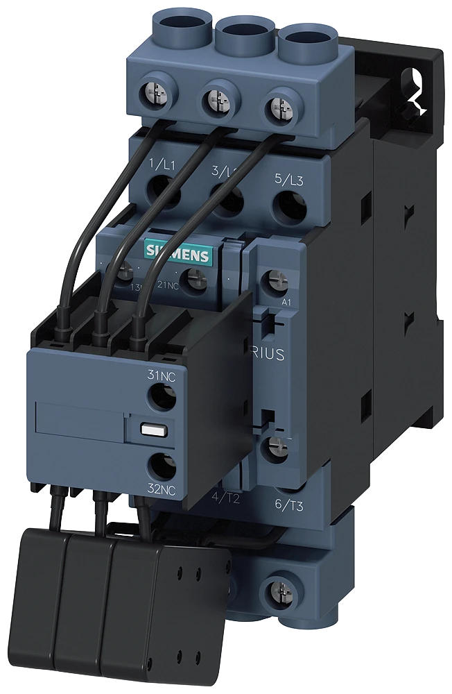 3RT2628-1AP05 Siemens kondensaattorikontaktori, AC-6b 33 kVAr, / 400 V, 3-napainen, 230 V AC, 50 Hz, apukoskettimet: 1 NO + 2 NC, ruuviliitin, koko: S0