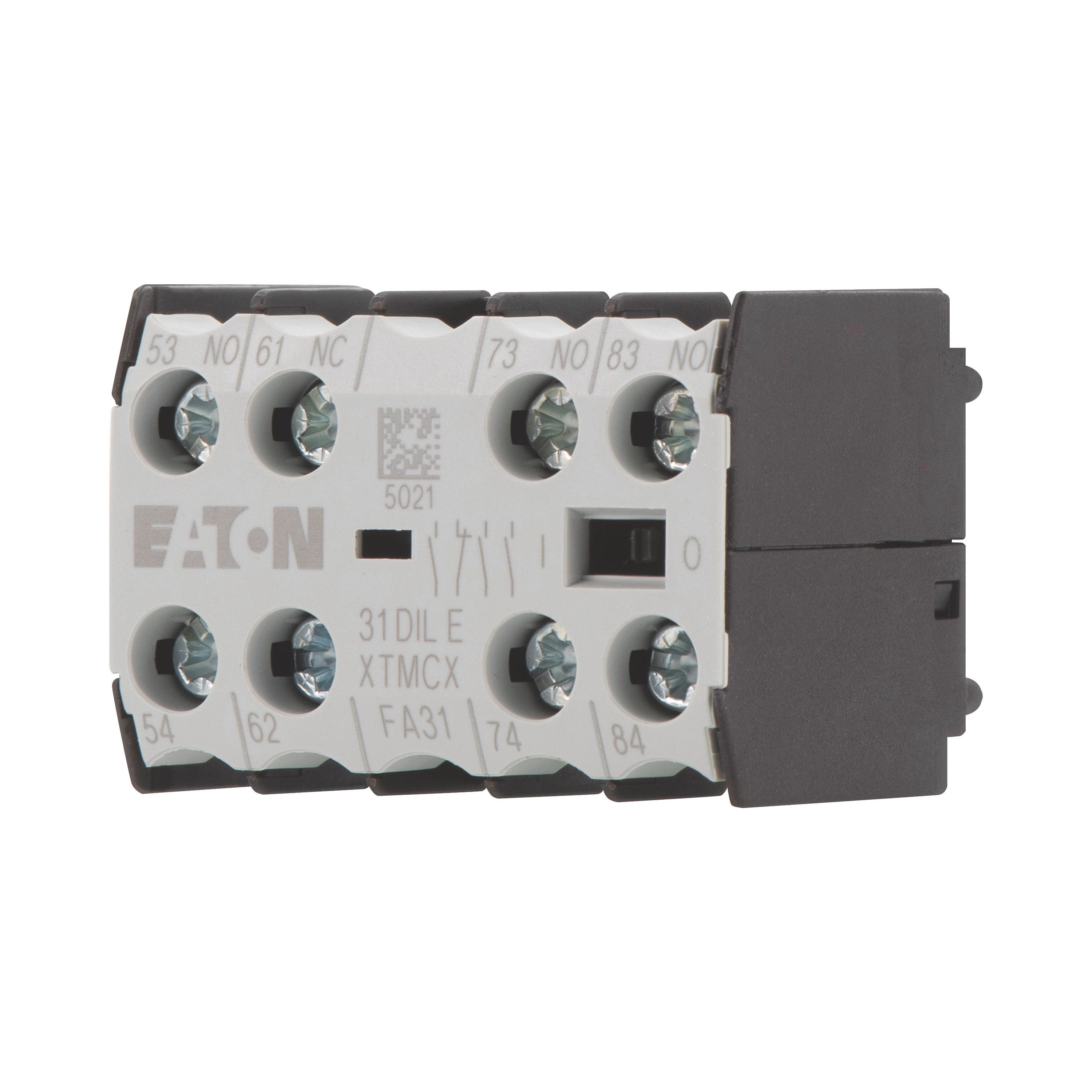 010064 02DILEM - Auxiliary contact module, 2 pole, 2 NC, Front fixing, Screw terminals, DILE(E)M