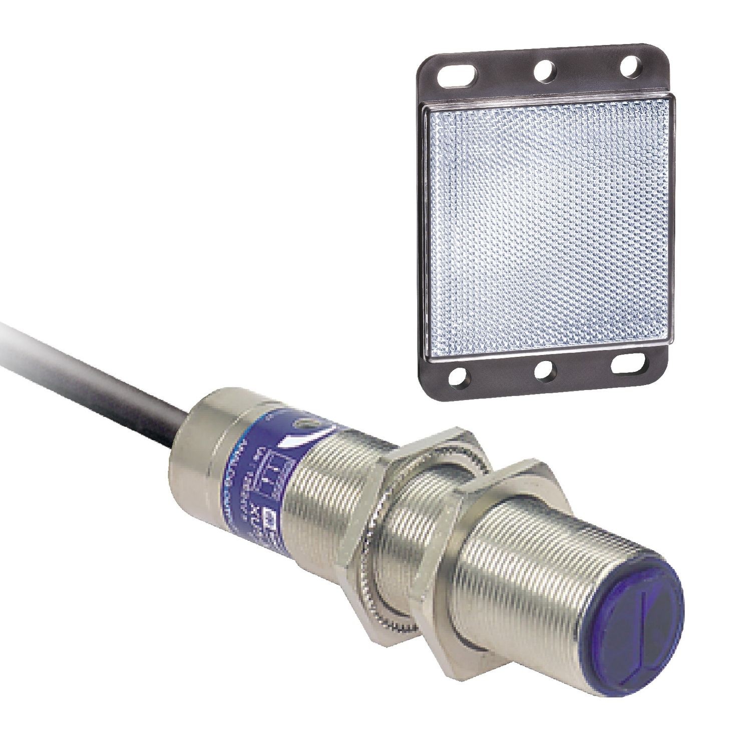 XU9M18MA230 Photoelectric sensors XU, XU9, polarised, Sn 2 m, 24...240VAC/DC, cable 2 m