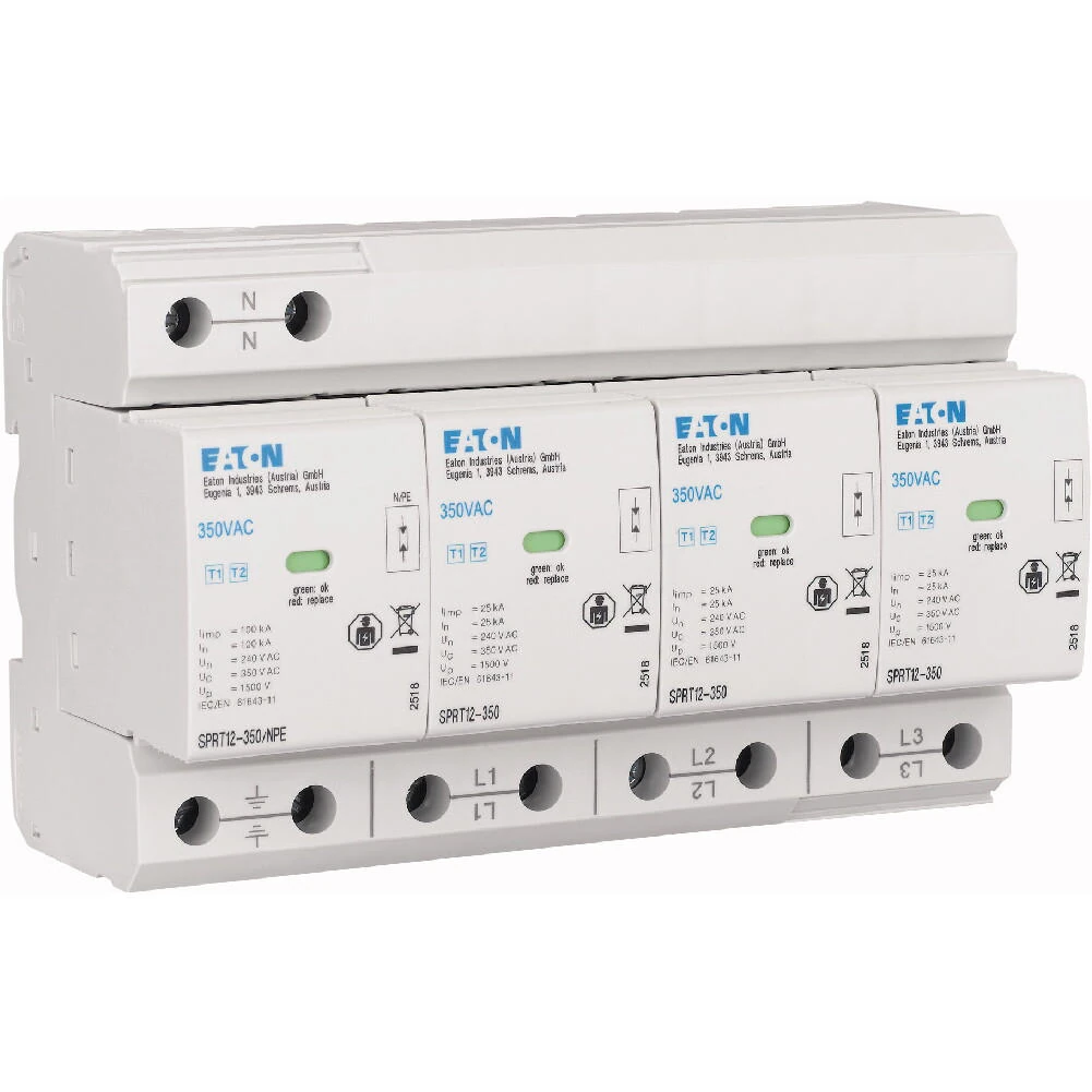 195236 SPRT12-350/3+NPE-AX - Kombi-Ableiter, transiente Überspannungsunterdrückung T1&T2