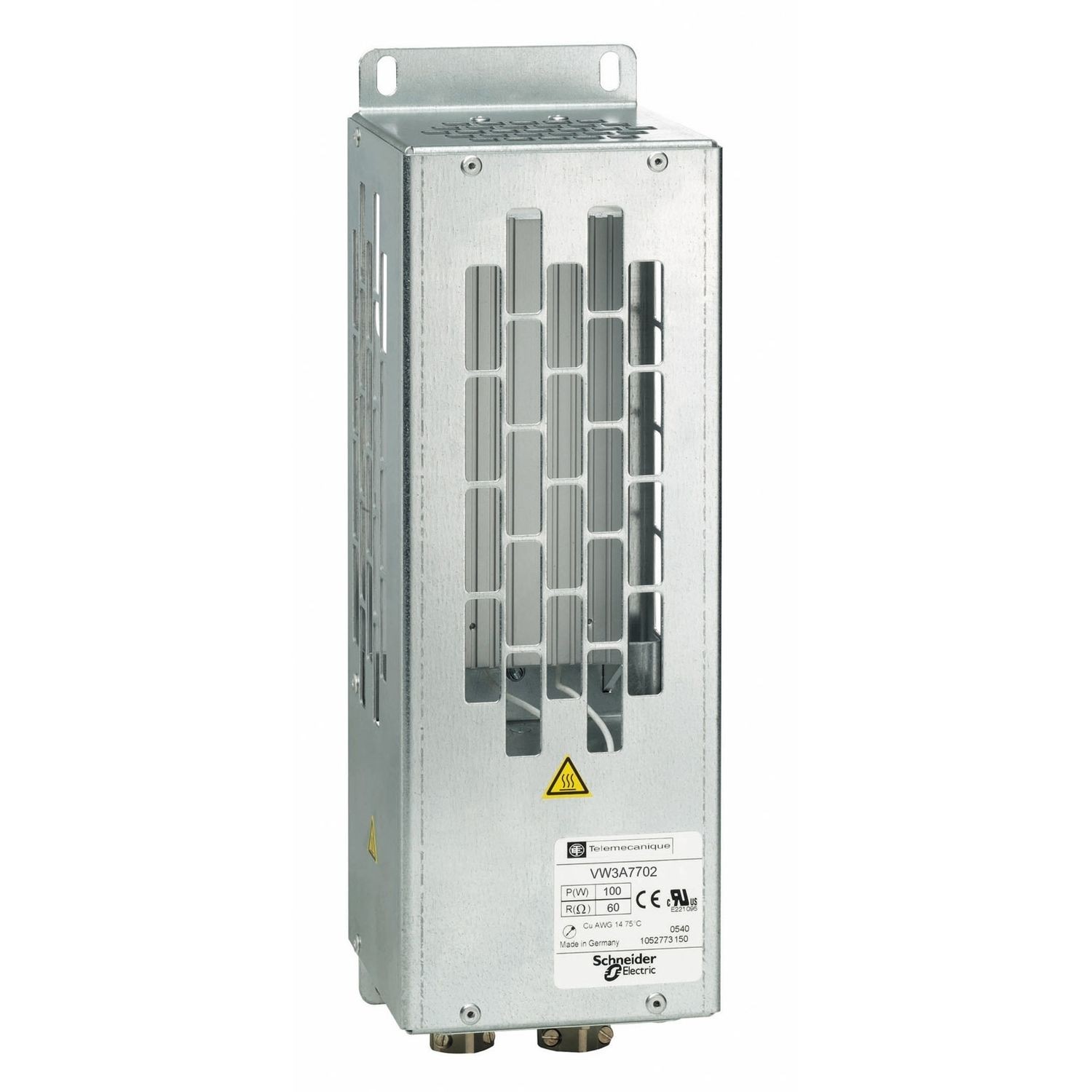 VW3A7702 braking resistor, Altivar, IP20, 60Ohm, 100W