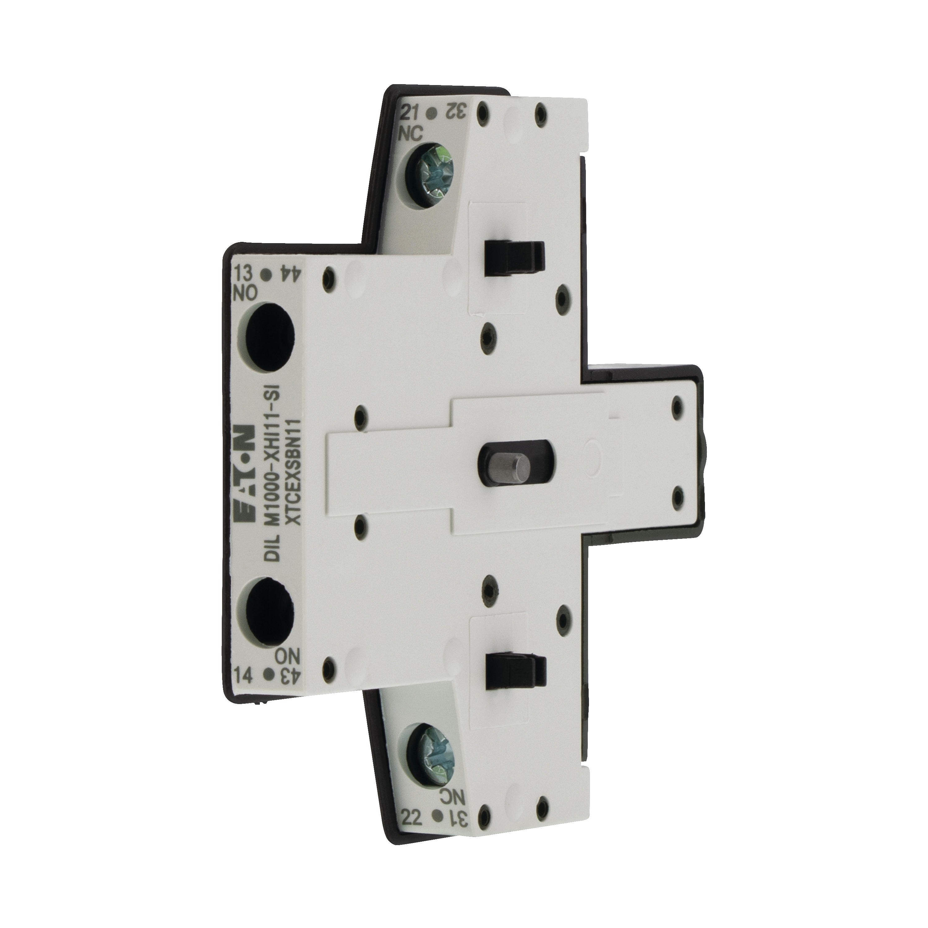 278425 DILM1000-XHI11-SI - Auxiliary contact module, 2 pole, Ith= 10 A, 1 N/O, 1 NC, Side mounted, Screw terminals, DILM40 - DILM225A, -SI