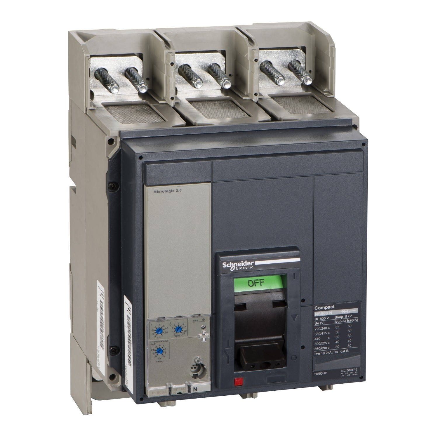 33466S2 Compact NS800 3P 50kA Man. ML 2.0 Fixed