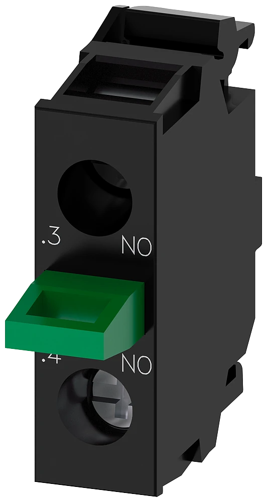 3SU1400-2AA10-1BA0 Contact module with 1 contact element, 1 NO, screw-type terminal, for floor mounting, Minimum order quantity 5 or a multiple thereof
