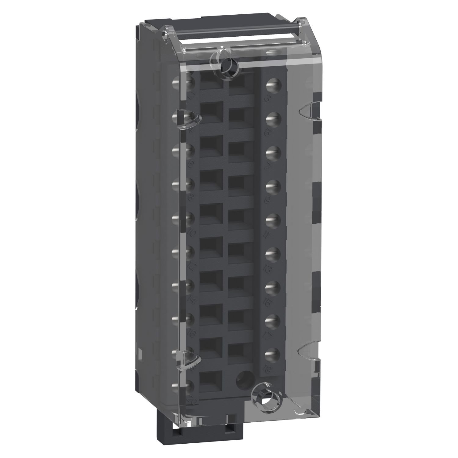 Schneider Electric BMXFTB2000 terminal block, Modicon X80, 20-pin removable caged, 1 x 0.34..1mm2