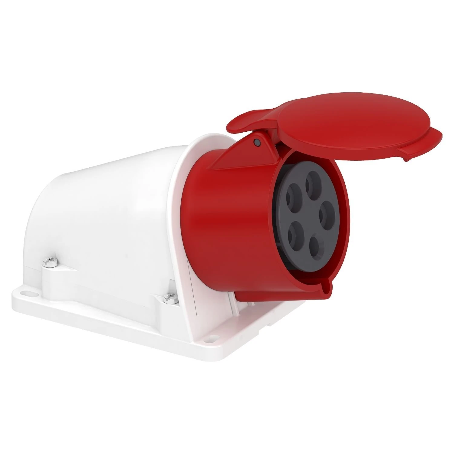 PKY32W435 Socket, Mureva PK, wall-mounted, fast connection, 32A, 3P+N+E, 400V, IP44