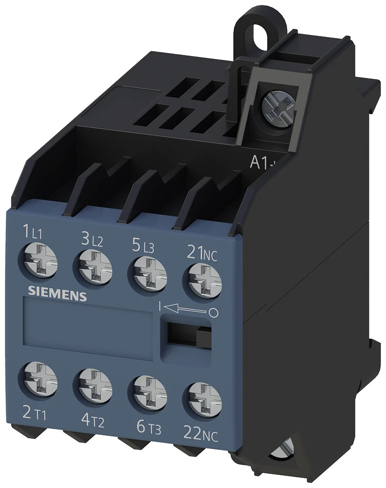 3TG1001-0AC2 tehorele, AC-3, 8,4 A, 4 kW / 400 V, 3-napainen, 24 V AC, 45-450 Hz, apukoskettimet: 1 NC, ruuviliitin