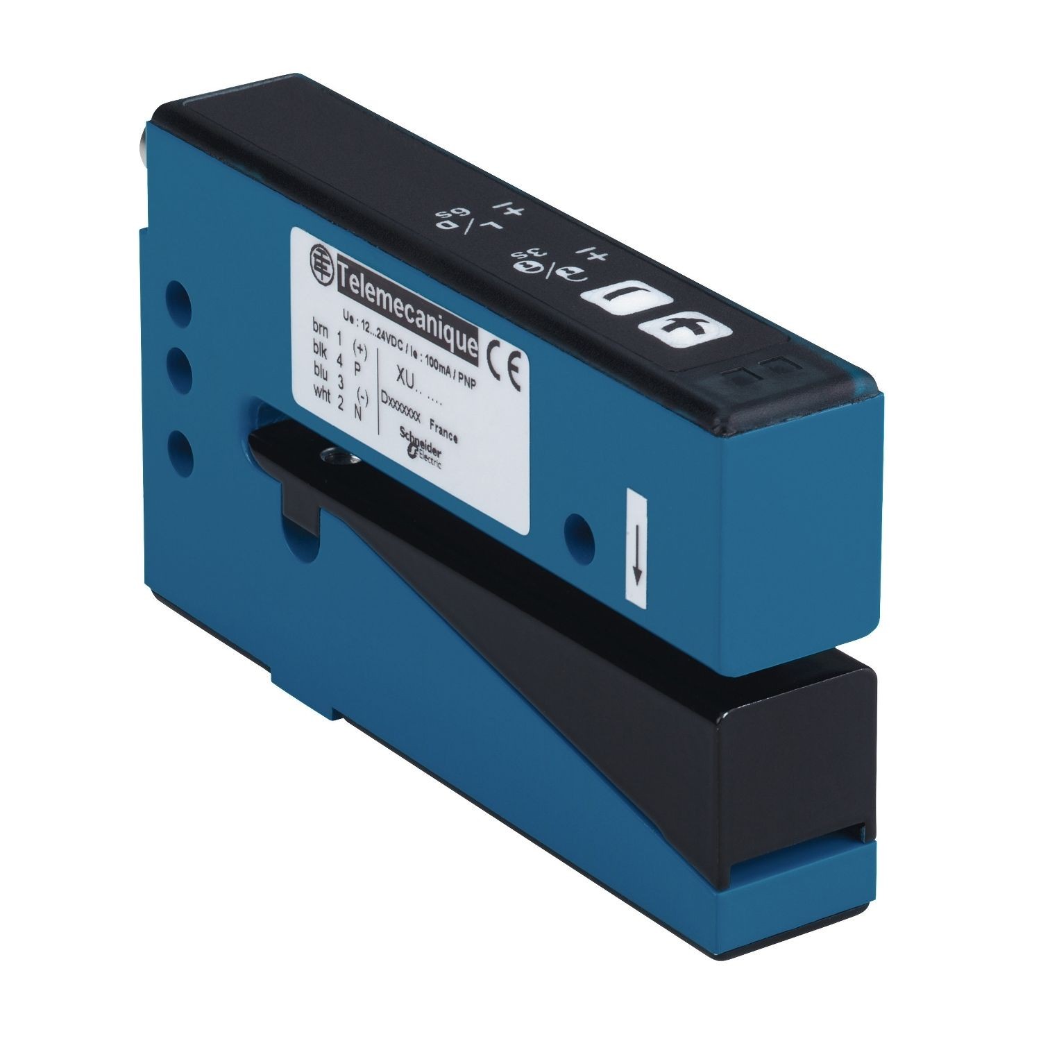 XUVU06M3KCNM8 ultrasonic fork sensor opening 60x3mm - 12..24 V DC - PNP/NPN NO/NC connect M8