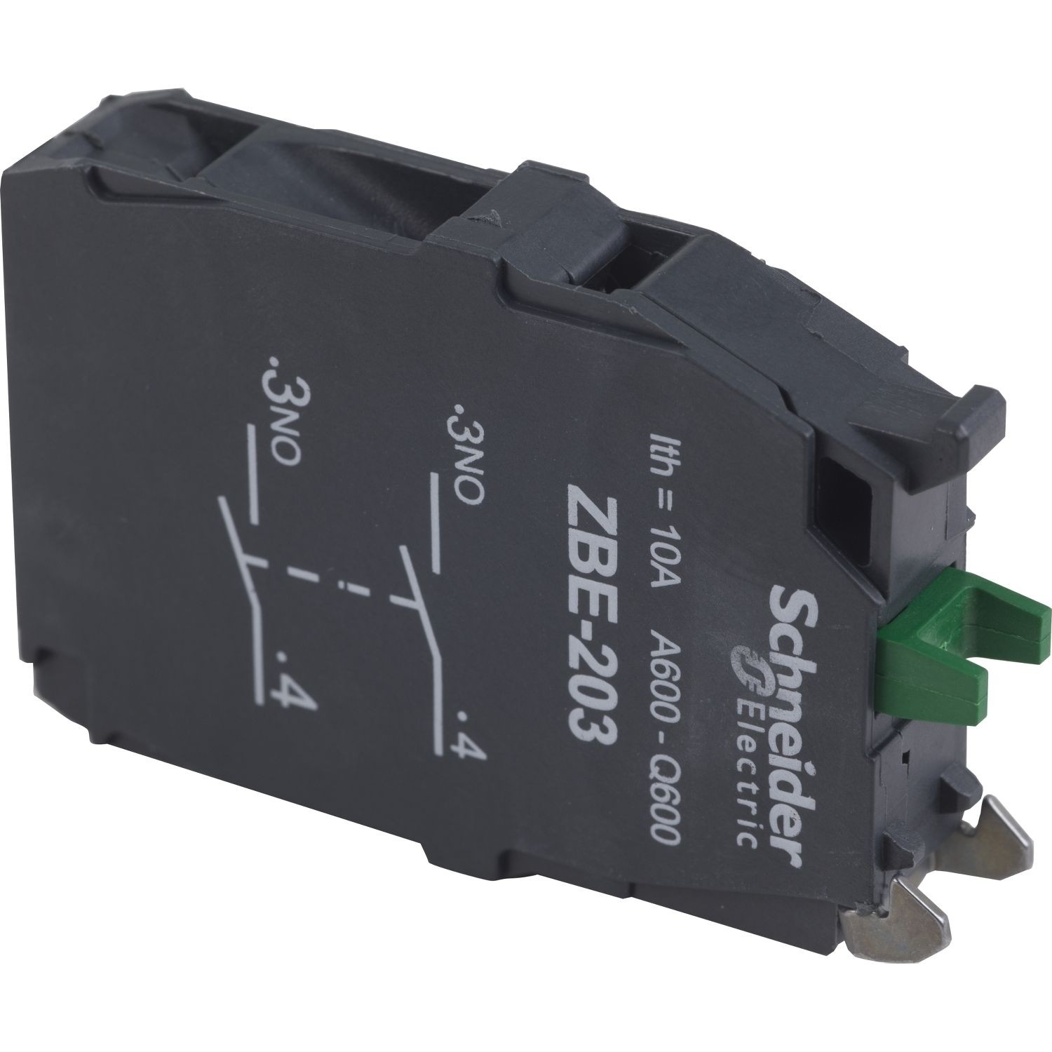 Schneider Electric ZBE203 double contact block's for head Ø22 2NO screw clamp terminal