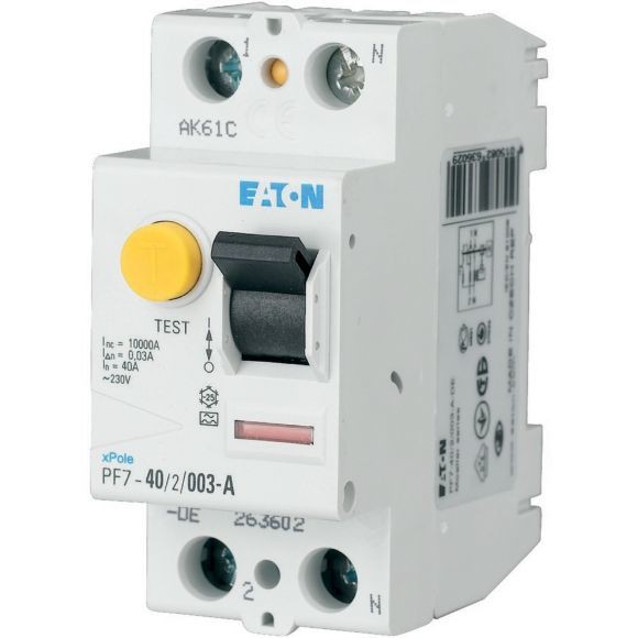 263577 PF7-25/2/003-DE - Residual current circuit breaker (RCCB), 25A, 2 p, 30mA, type AC