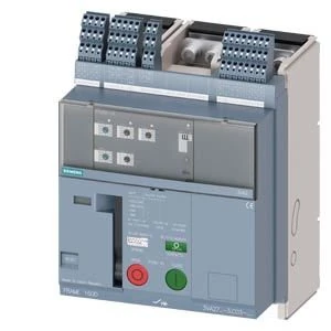 3VA2710-1AC03-0AA0 Siemens fixed-mounted molded case circuit breaker frame 1600; with RTC and 4AUX trip alarm switch S24; Icu ''M'' Icu=55kA @ 415V, 3-pole ETU350, LSI, In=1000A rotary coding switch Ir=400...1000A Isd=1...10xIn, Ii=1.5...15xIn N conductor
