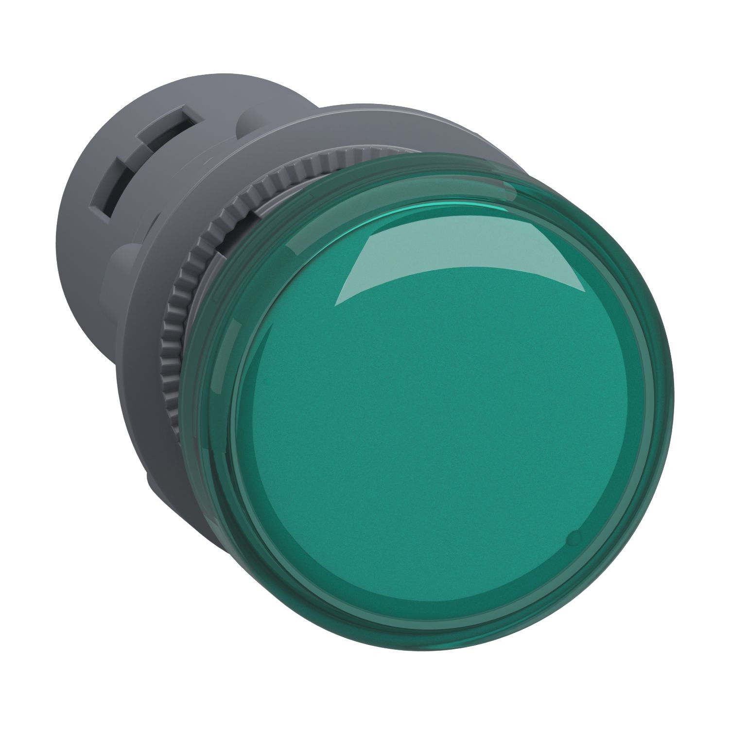 XA2EVB3LC Pilot light, plastic, green, Ø 22 mm, with integral LED, 24 V AC/DC