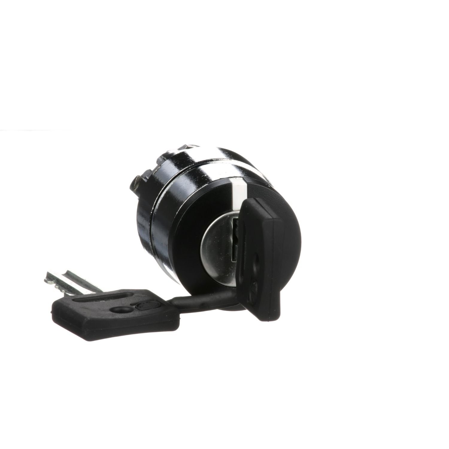 ZB4BG4 Key switch selector head, Harmony XB4, metal, black, 22mm, key 455, 2 positions, stay put