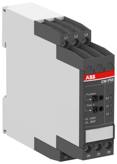 1SVR730784R2300 CM-PSS.31S Three-phase monitoring relay 2c/o, 0,0.1-30s, L1-L2-L3=3x380VAC