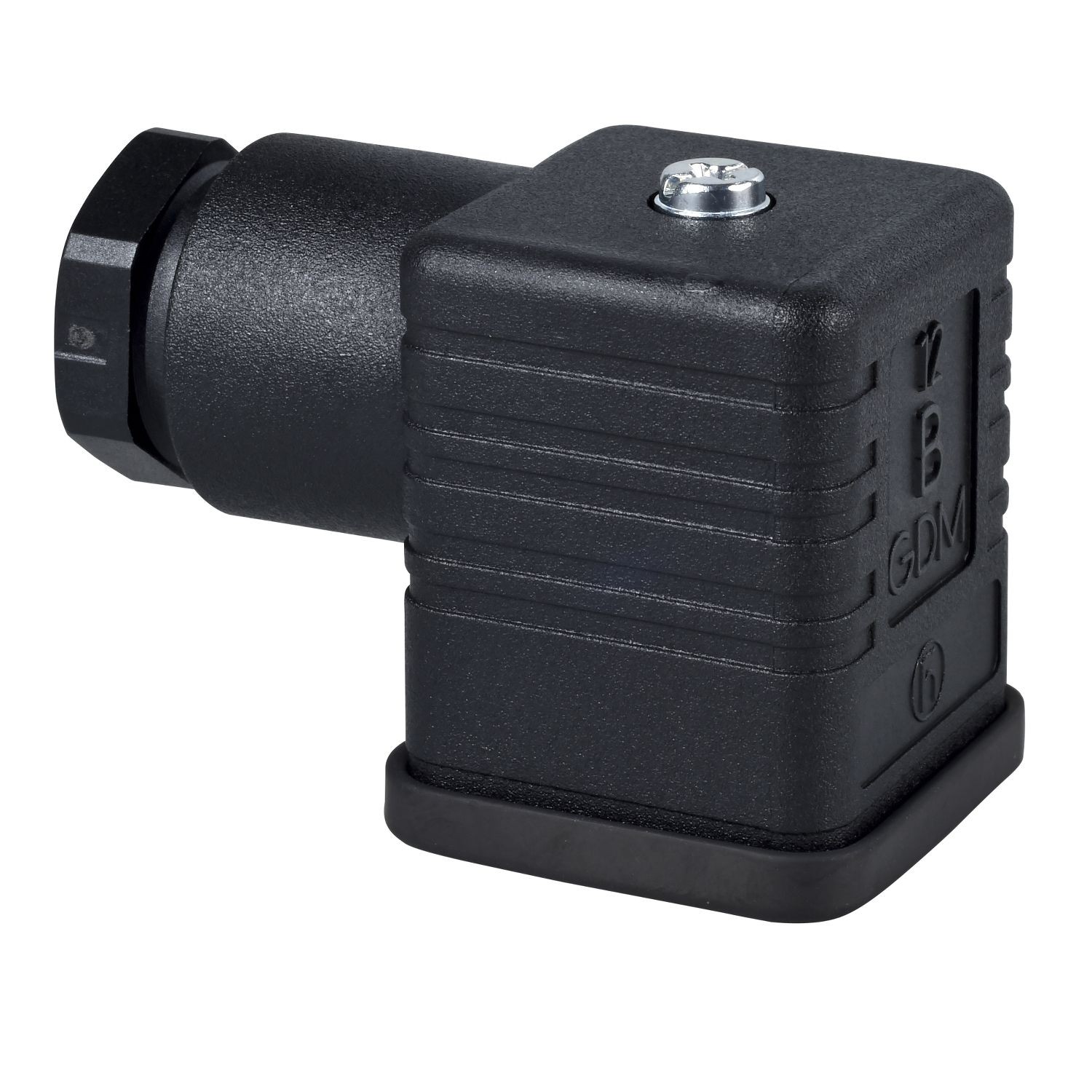 XZCC43FCP40B Female, DIN 43650 A, 4 pin, elbowed connector, cable gland Pg 11
