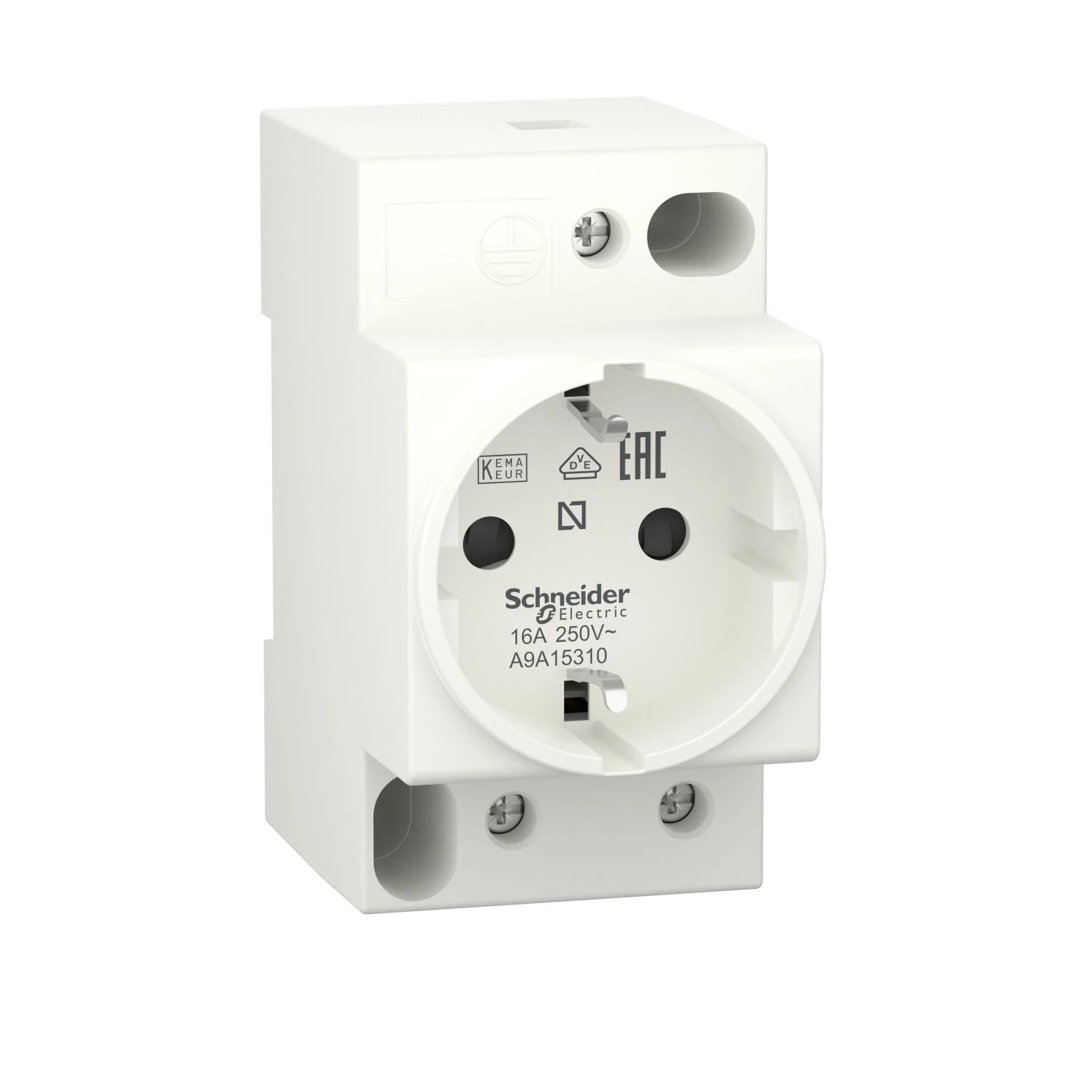 A9A15310 Schneider Electric DIN-liitäntä, Acti9 iPC, 2P+E, 16A, 250VAC