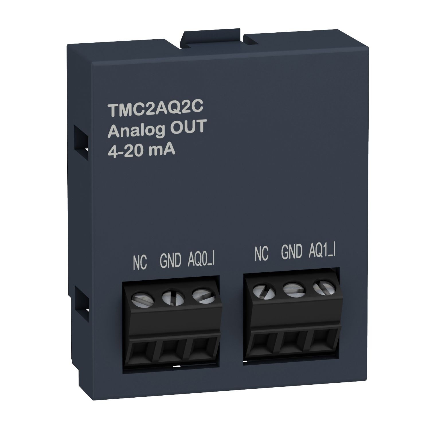 TMC2AQ2C analogue output cartridge, Modicon M221, 2 analog current outputs, IO extension
