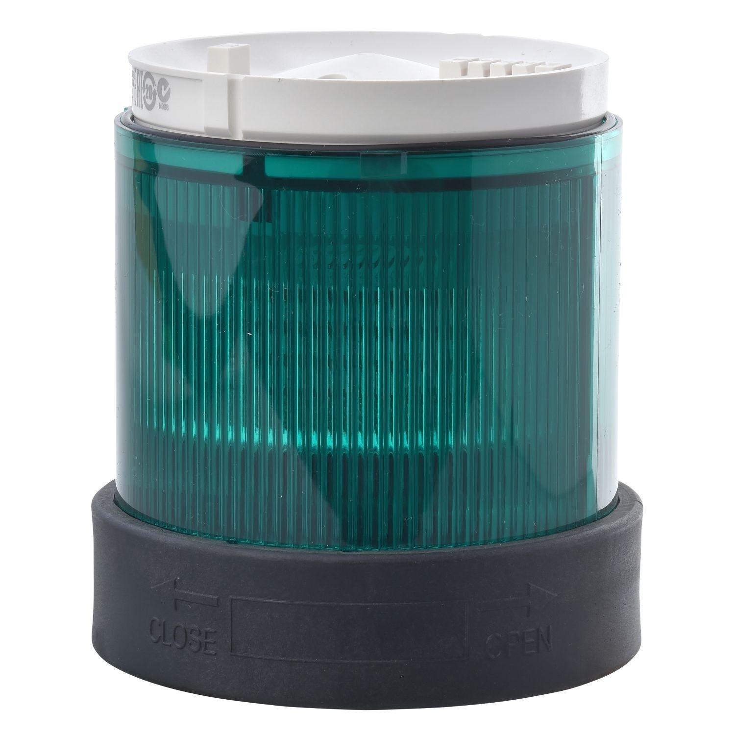 XVBC2B3 Indicator bank, Harmony XVB, illuminated unit, plastic, green, 70mm, steady, integral LED, 24V AC DC