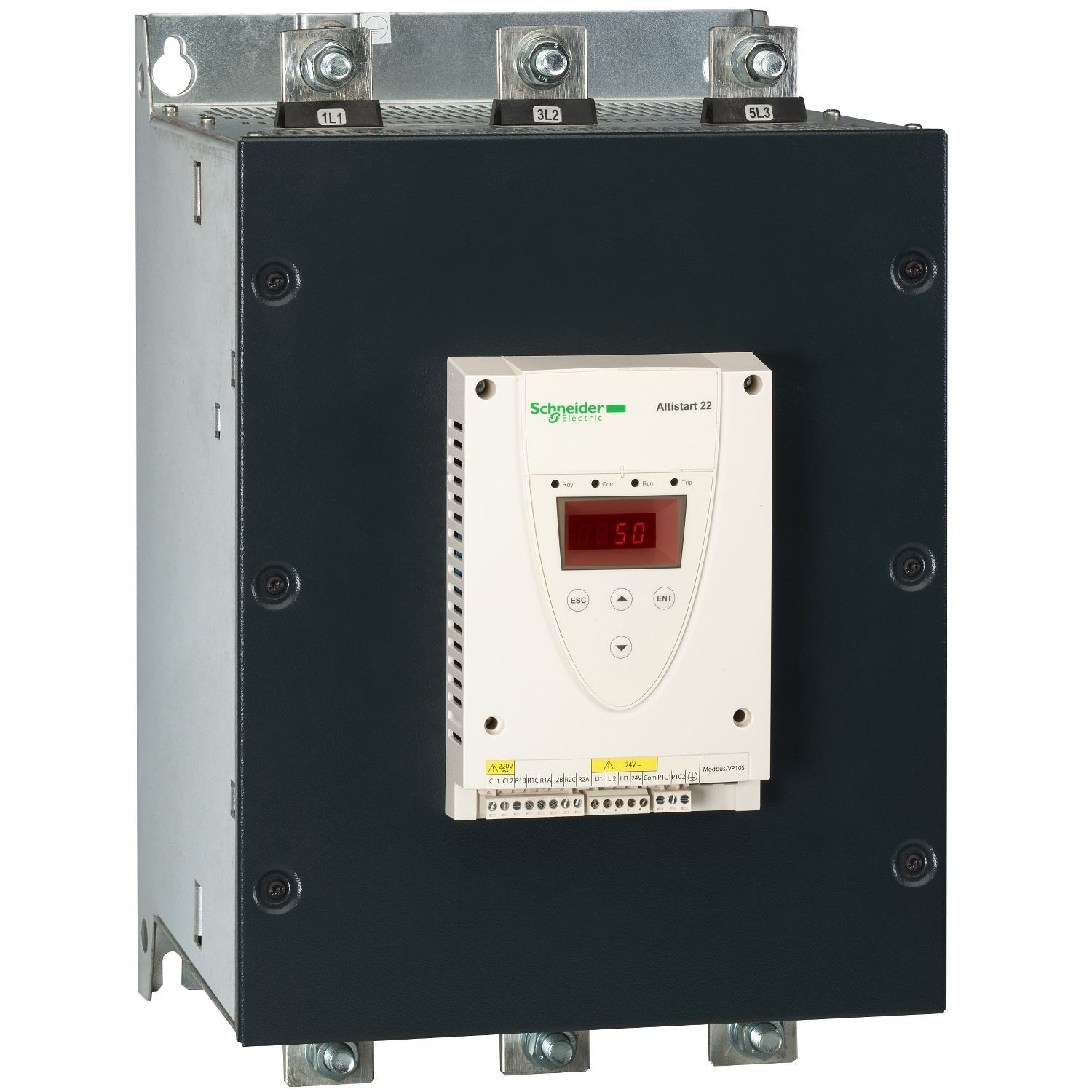 Schneider Electric ATS22C59Q soft starter for asynchronous motor, Altistart 22, control 230V, 230 to 440V, 160 to 355kW