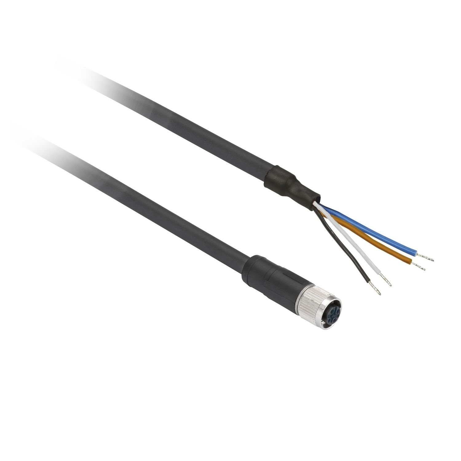 XZCP1164L2 Pre wired connectors XZ, straight female, M12, 5 pins, cable PUR 2 m