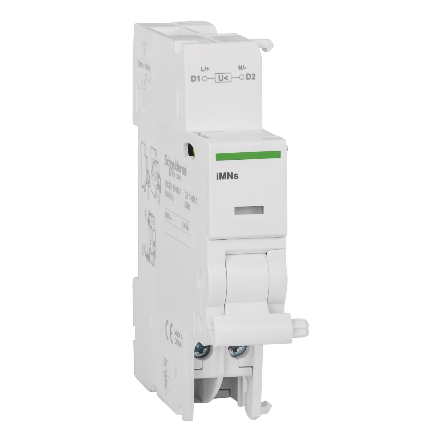 Schneider Electric A9A26963 Undervoltage release, Acti9 iMNs, 220VAC...240VAC