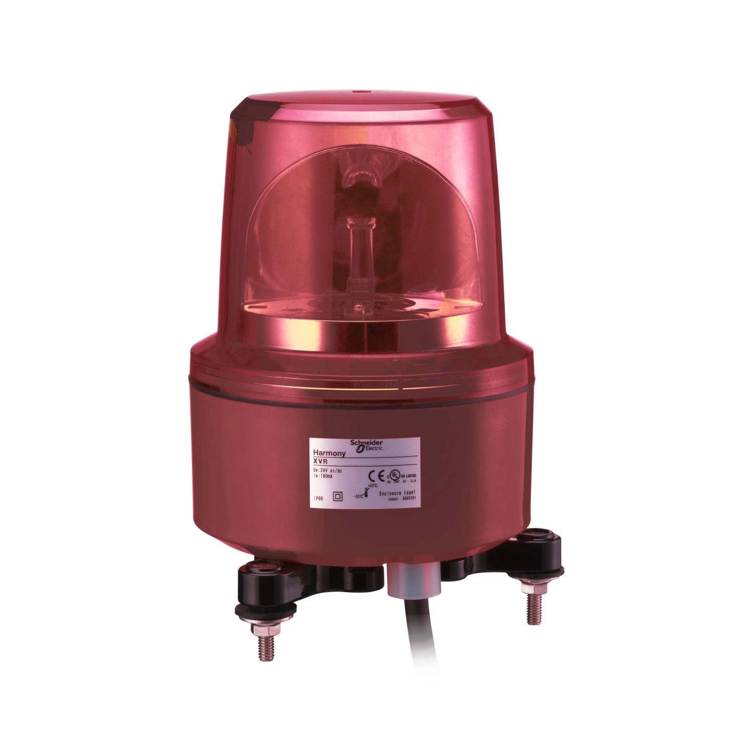 XVR13M04L Rotating beacon, Harmony XVR, 130mm, red, without buzzer, 230V AC