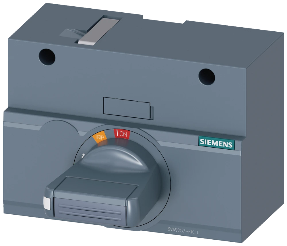 3VA9257-0EK11 front mounted rotary operator standard IEC IP30/40 accessory for: 3VA12