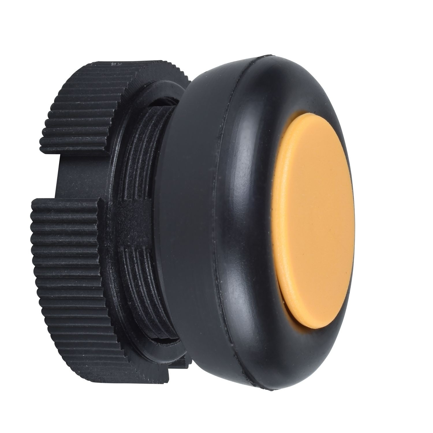 XACA9415 Head for push button, Harmony XAC, plastic, yellow, booted, spring return