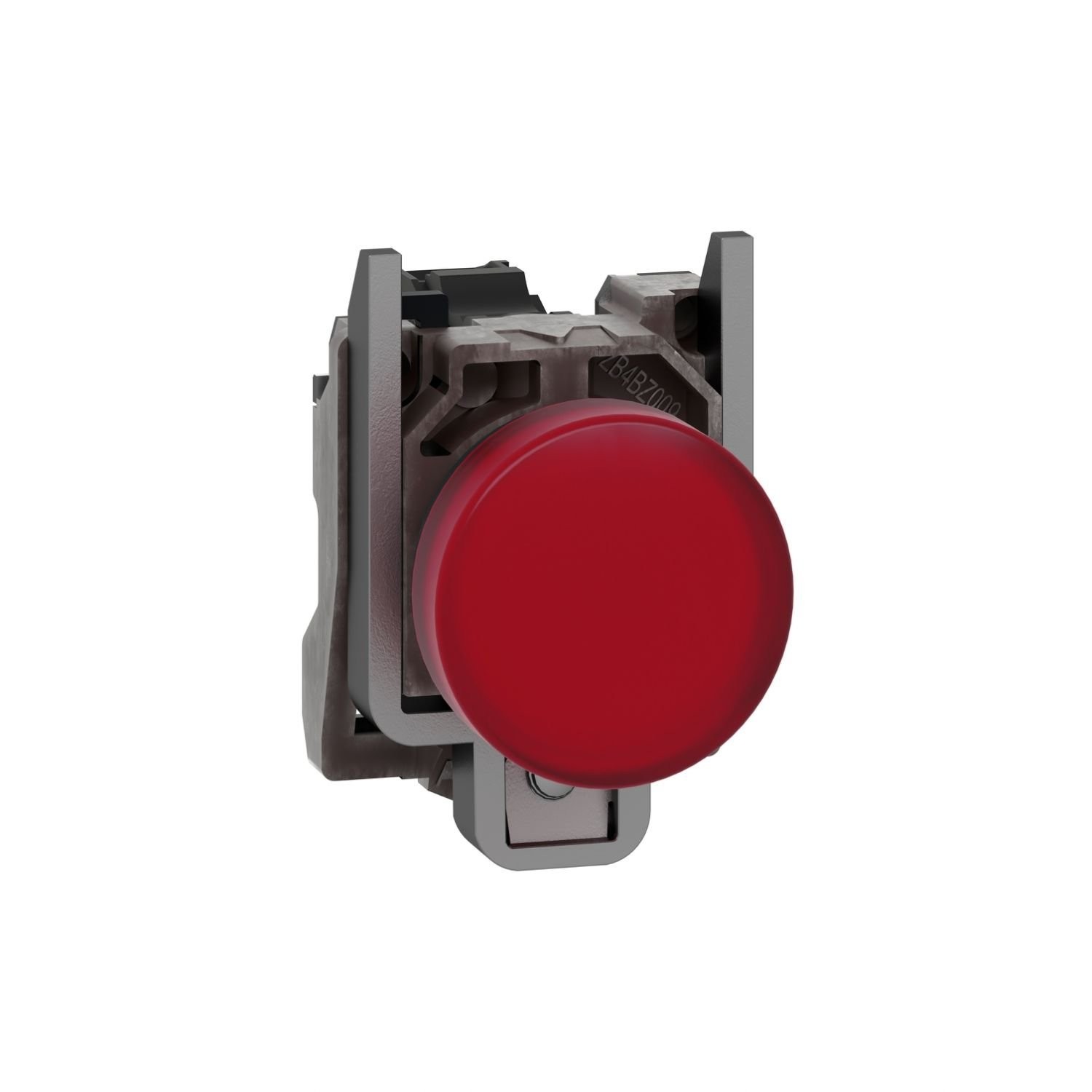 XB4BVM4 Pilot light, Harmony XB4,metal, red, 22mm, universal LED, plain lens, 230...240V AC