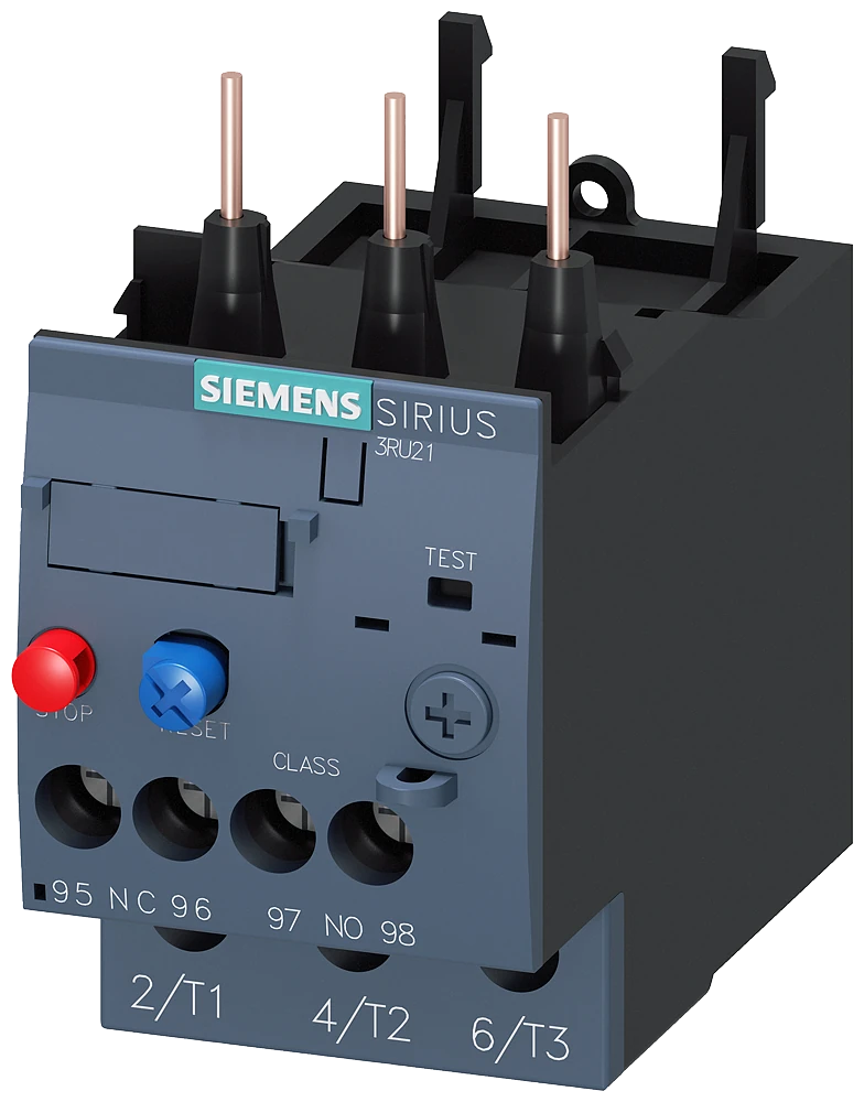 3RU2126-4NB0 Siemens Overload relay 23...28 A Thermal For motor protection Size S0, Class 10 Contactor mounting Main circuit: Screw Auxiliary circuit: Screw Manual-Automatic-Reset