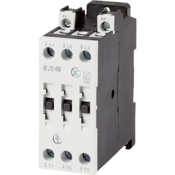 190998 EATON DILMT25(230V50HZ/240V60HZ) - Contactor, 3 pole, 380 V 400 V: 11 kW, 230 V 50 Hz, 240 V 60 Hz, AC operation, Screw terminals