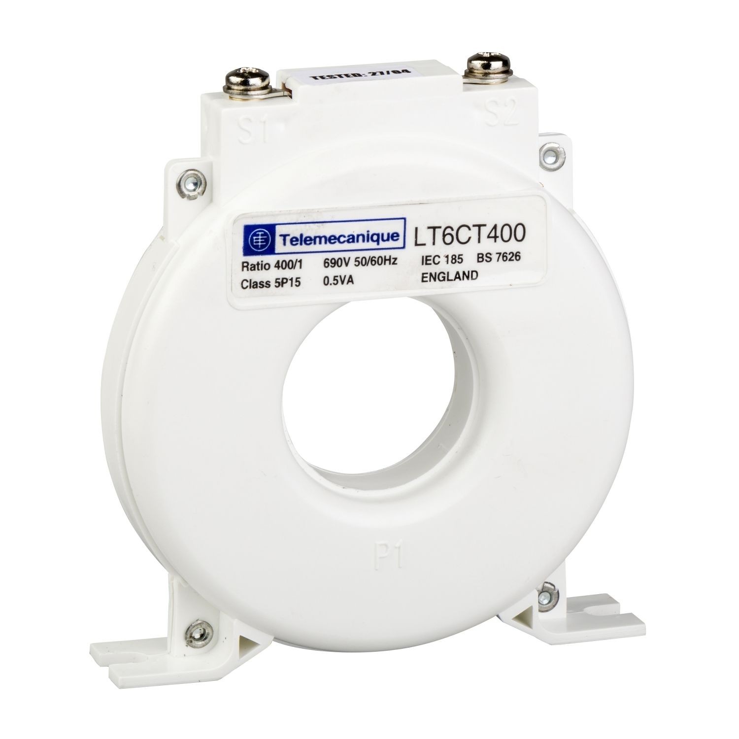 Schneider Electric LT6CT4001 Current transformer, TeSys T, LT6CT, 400/1 ratio, class 5P