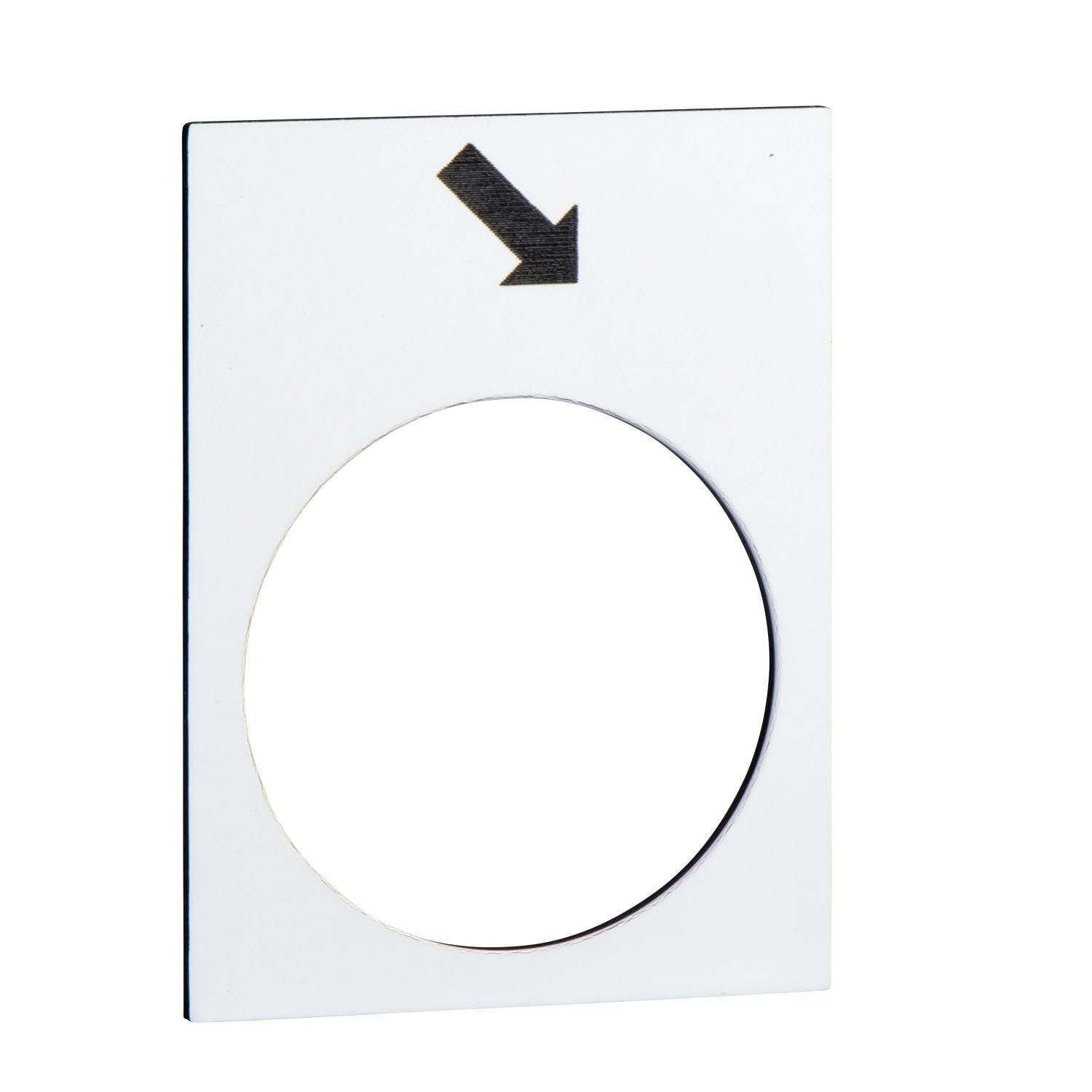 ZB2BY4913 Marked legend, Harmony XAC, legend, 30x40mm, white, forward, slow