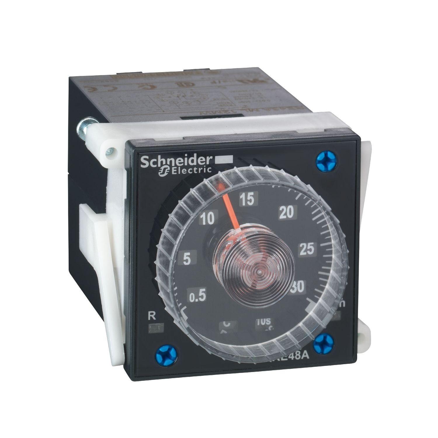 RE48AMH13MW multifunction relay, Harmony Timer Relays, 5A, 1CO+1CO timed, 0.02s...300h, time delay, 24...240V AC DC