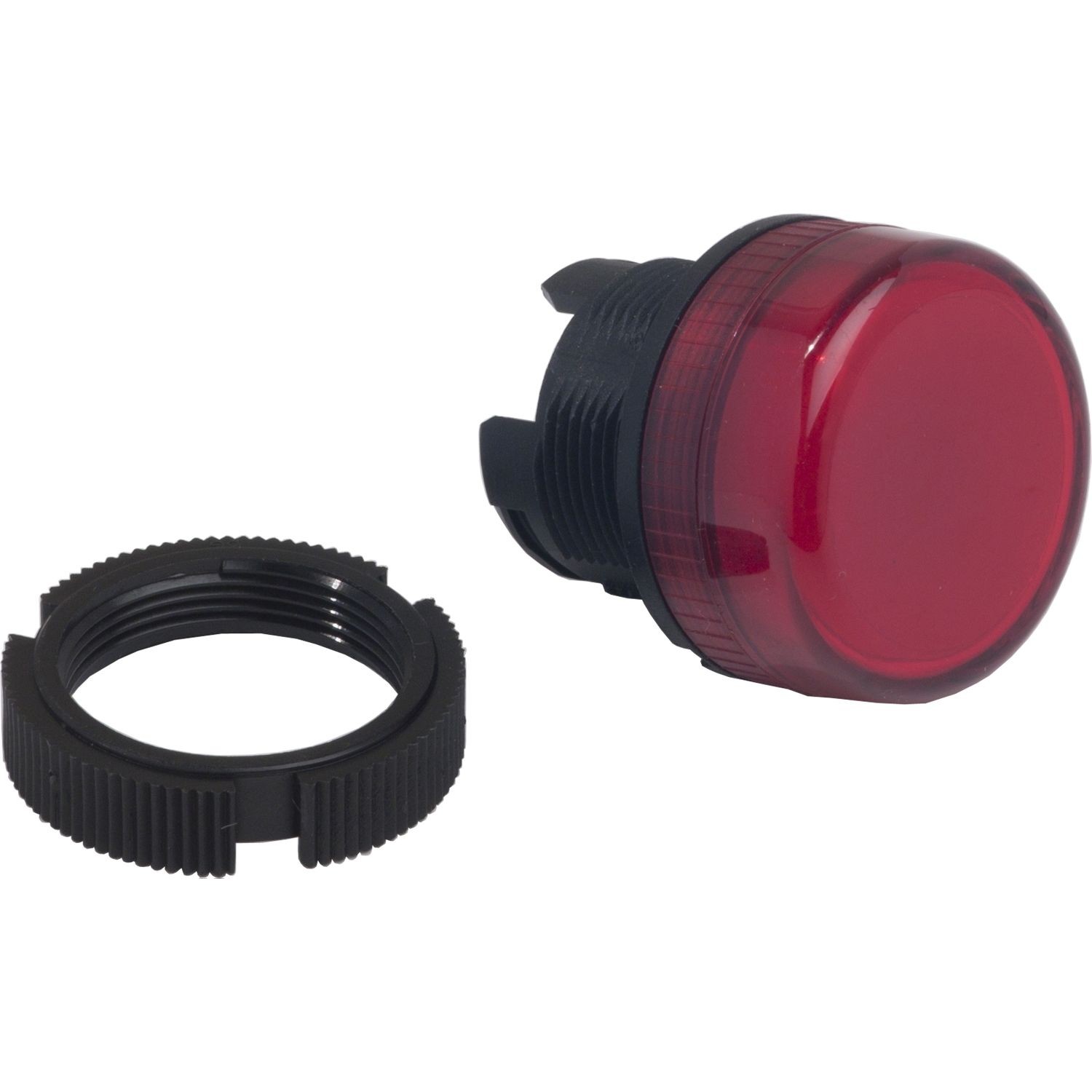 ZA2BV04 Head for pilot light, Harmony XAC, for incandescent bulb, plastic, red cap, 22mm