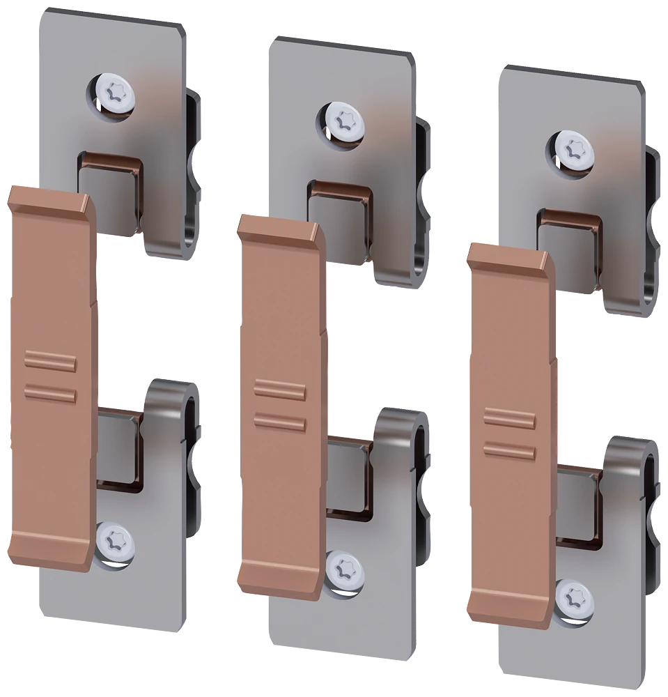 3RT1956-6A 3RT1056:n vaihtokosketinkappaleet koostuvat 3 liikkuvasta ja 6 kiinteästä koskettimesta asennusosien kanssa