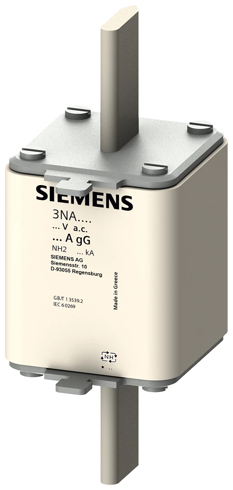 3NA3260 LV HRC fuse element, NH2, In: 400 A, gG, Un AC: 500 V, Un DC: 440 V, Front indicator, live grip lugs