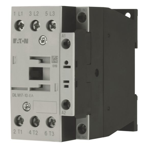 189909 DILM17-10-EA(230V50HZ,240V60HZ) - Contactor, 3 pole, 380 V 400 V 7.5 kW, 1 N/O, 230 V 50 Hz, 240 V 60 Hz, AC operation, Screw terminals