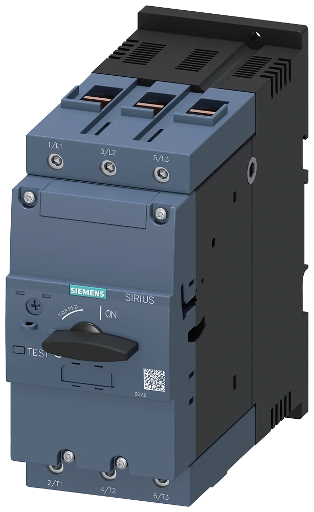 3RV2041-4YA10 Katkaisijan koko S3 moottorin suojaukseen, LUOKKA 10 A-irrotus 75...93 A N-irrotus 1300 A ruuviliitin Vakiokytkentäkapasiteetti