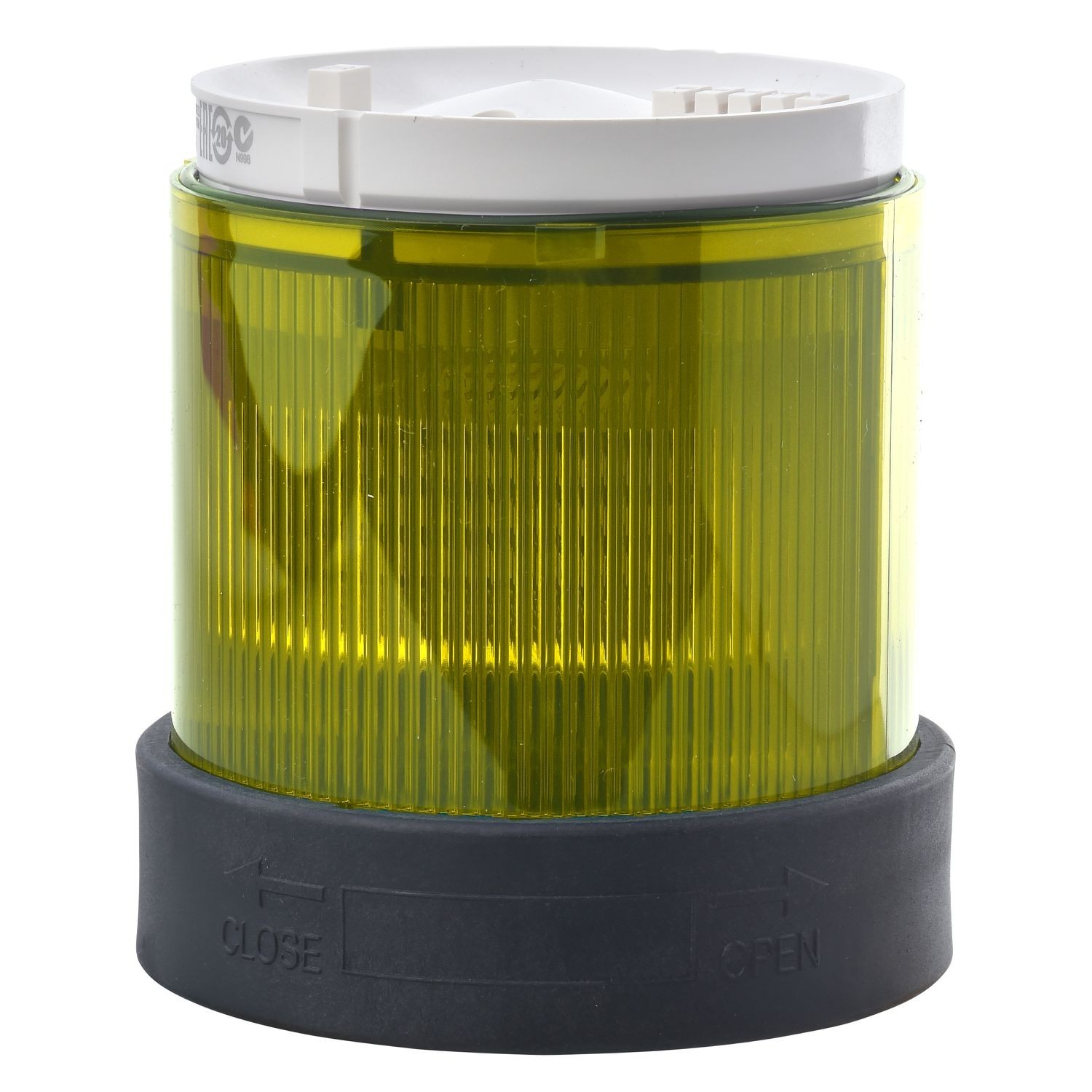 XVBC38 Indicator bank, Harmony XVB, illuminated unit, plastic, yellow, 70mm, steady, bulb or LED not included, 250V